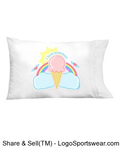 Ice Cream Summer Pillowcase Design Zoom