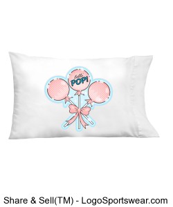 Lollipops with Bow Pillowcase Design Zoom